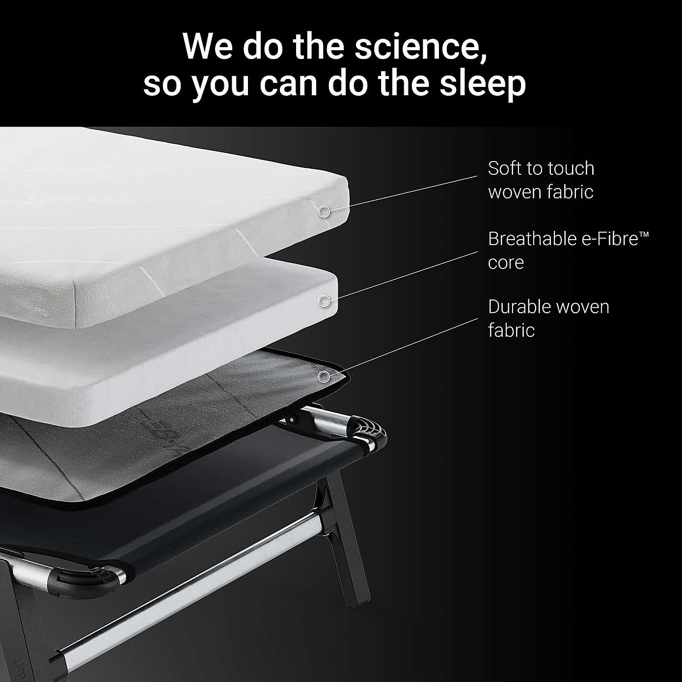 Jay-Be Hideaway Folding Bed with e-Fibre Mattress