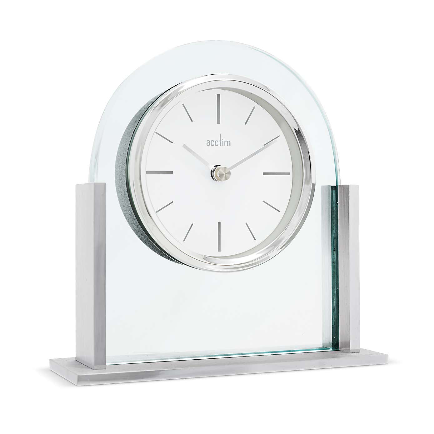 Acctim Wooton Silver Table Clock