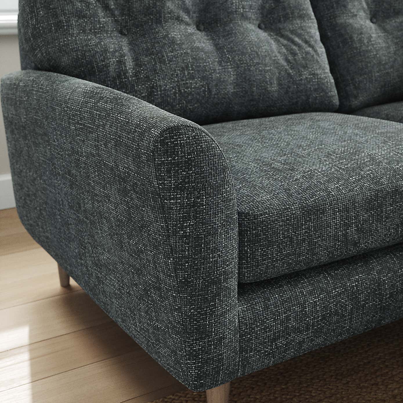 Sven Chunky Chenille Corner Chaise Sofa