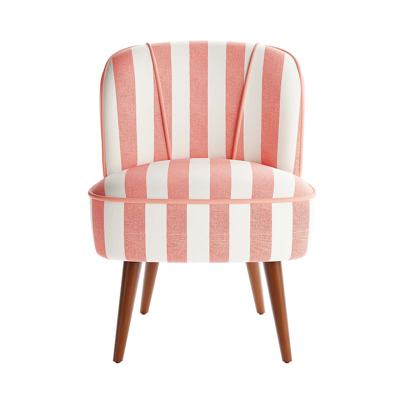 Elsie Striped Fabric Cocktail Chair