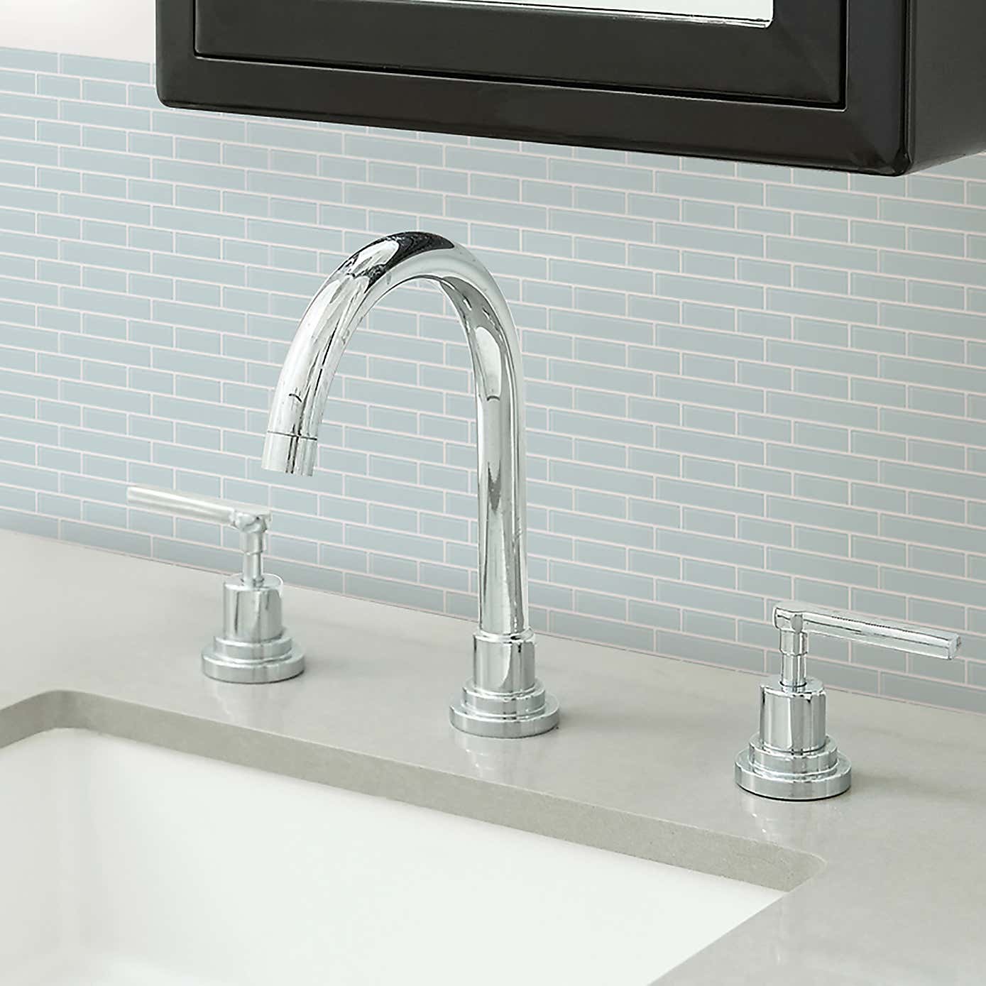 InHome Sea Glass Self Adhesive Backsplash Tiles