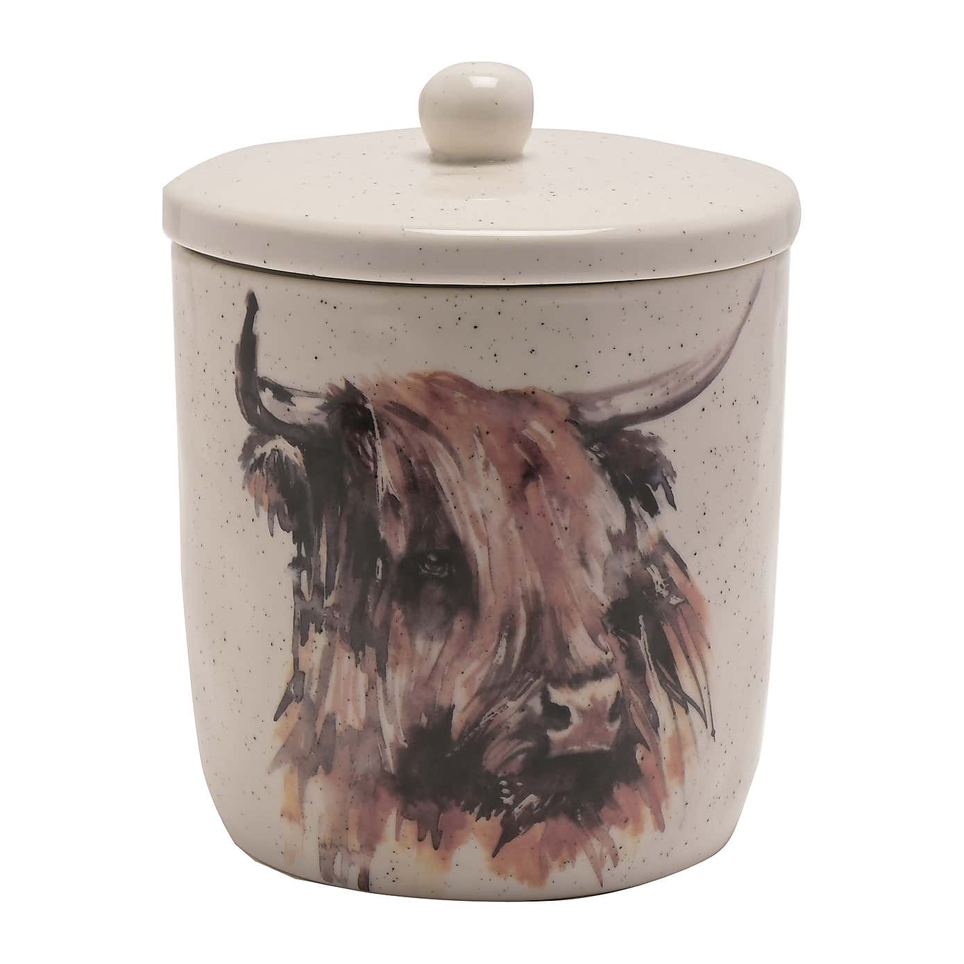 Meg Hawkins Highland Cow Storage Canister