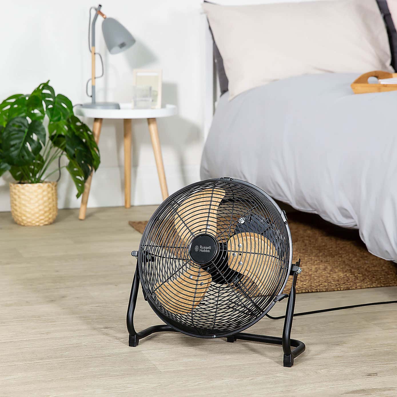 Russell Hobbs Scandi Style Black 12 Inch Floor Fan