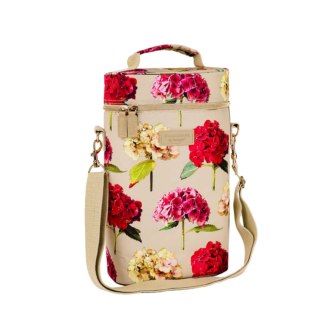 Navigate Sarah Kelleher Floral Dual Bottle Cool Bag