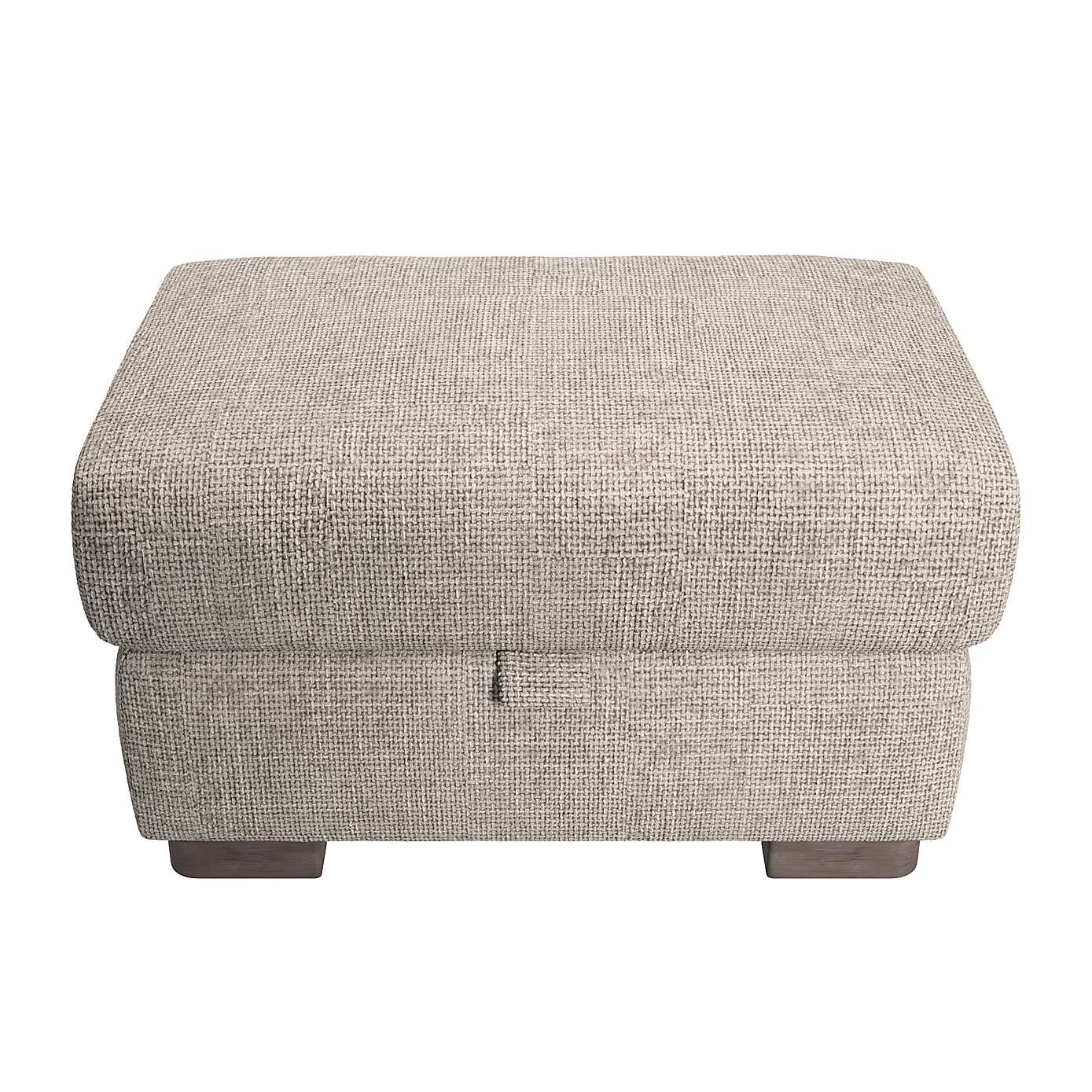 Carson Chunky Chenille Large Storage Footstool