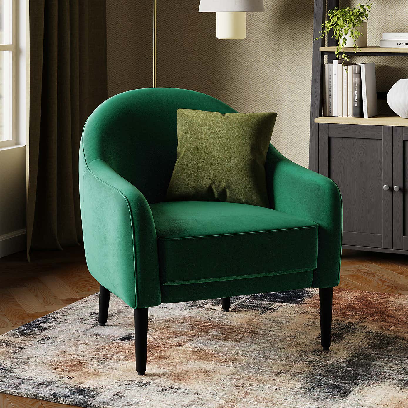Kaspar Velvet Tub Chair