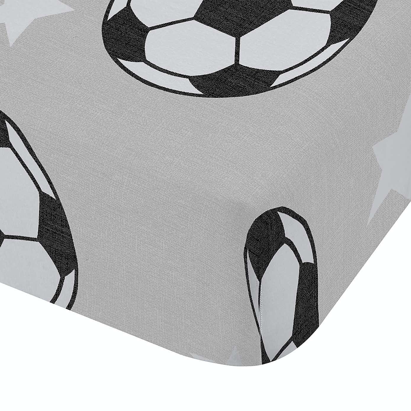 Catherine Lansfield Football Stars Brushed Cotton Fitted Sheet