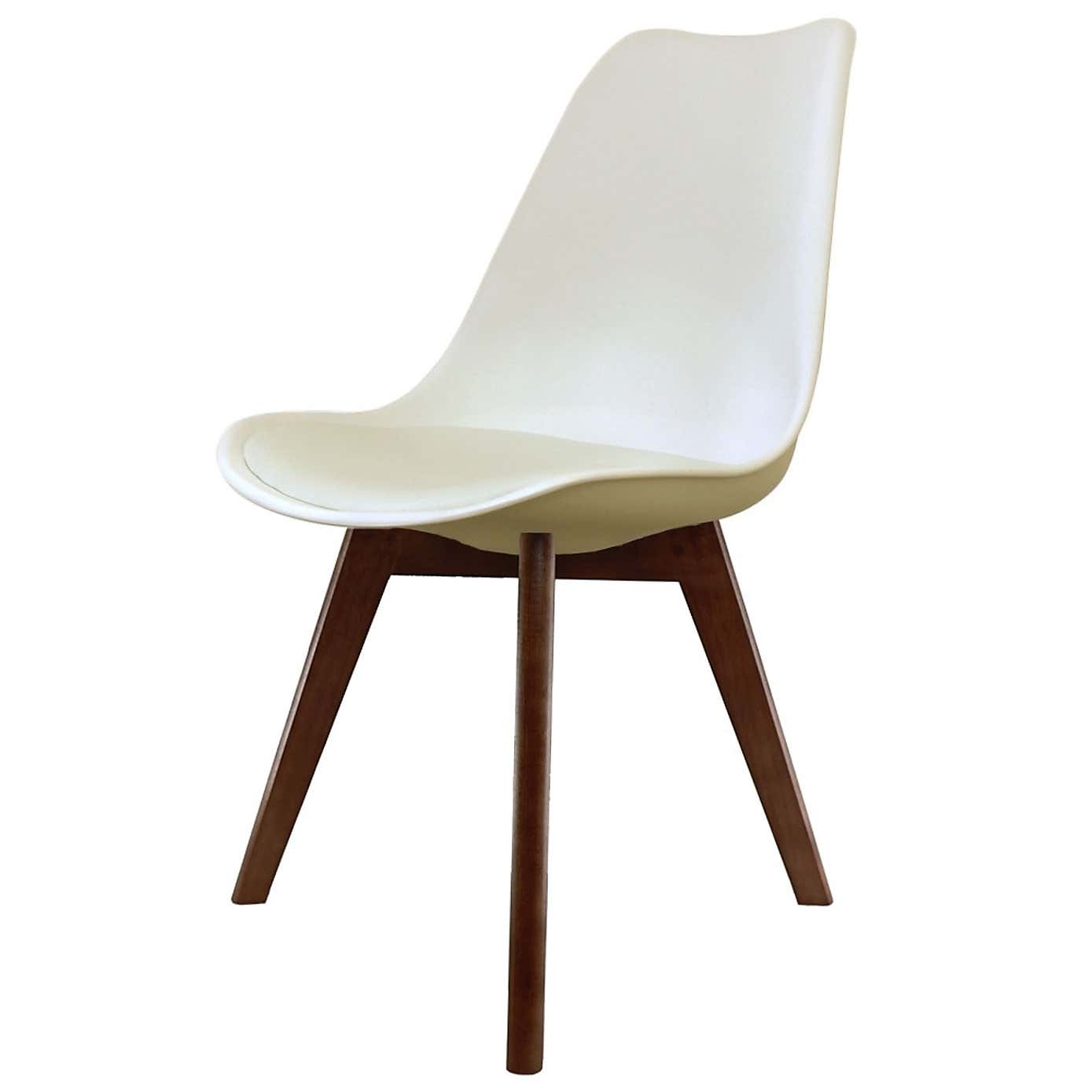 Fusion Living Soho Plastic Dining Chair with Squared Legs