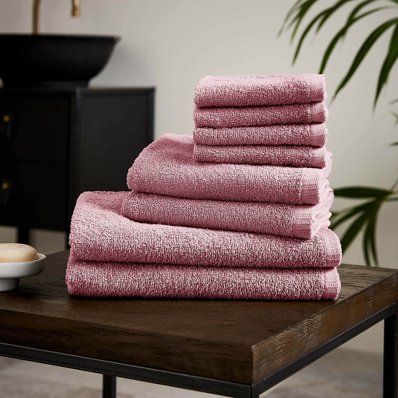 Catherine Lansfield Quick Dry 8 Piece Towel Bale