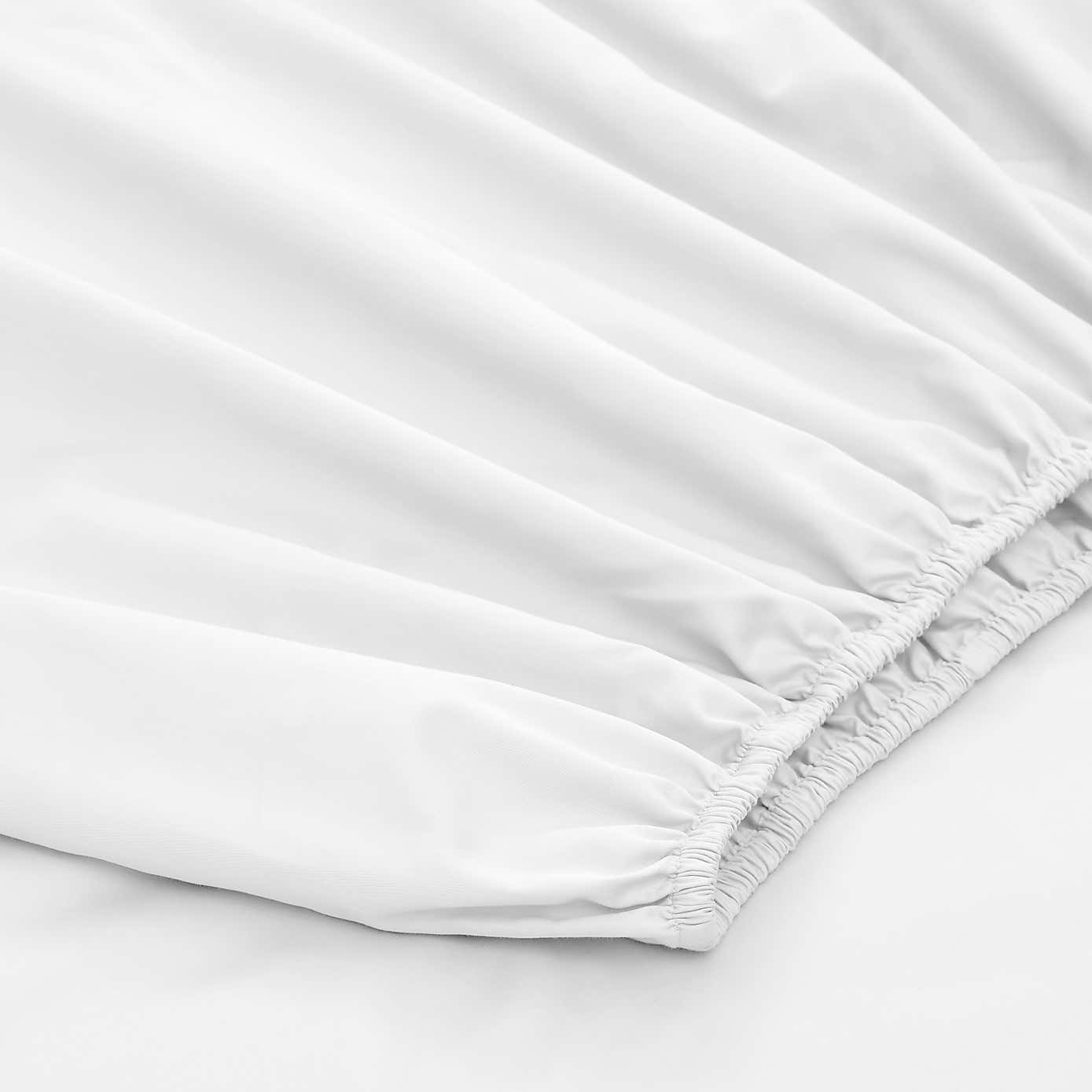 Dorma 500 Thread Count 100% Cotton Sateen Plain Fitted Sheet