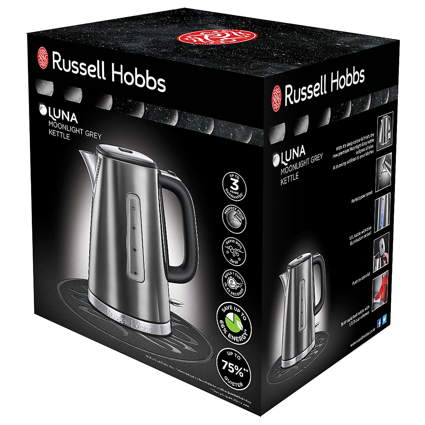 Russell Hobbs Luna 1.7L Quiet Boil Kettle