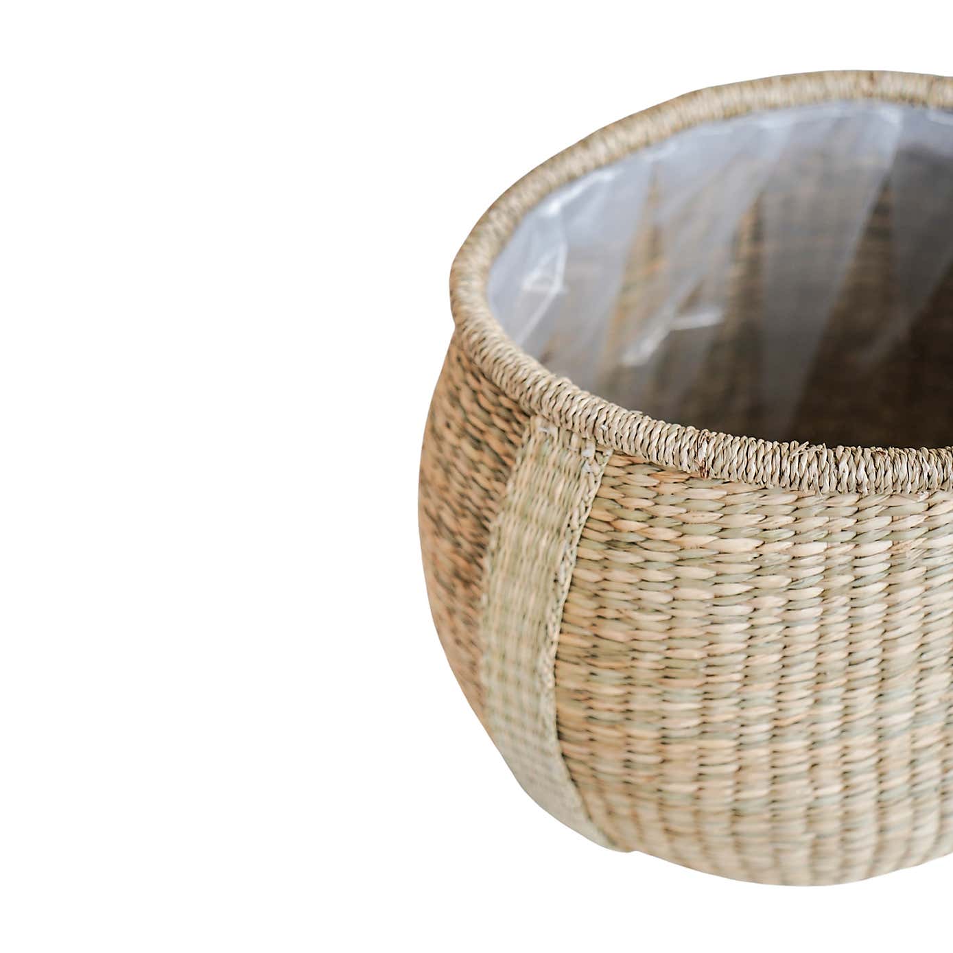 Set of 2 Pando Seagrass Plant Pots