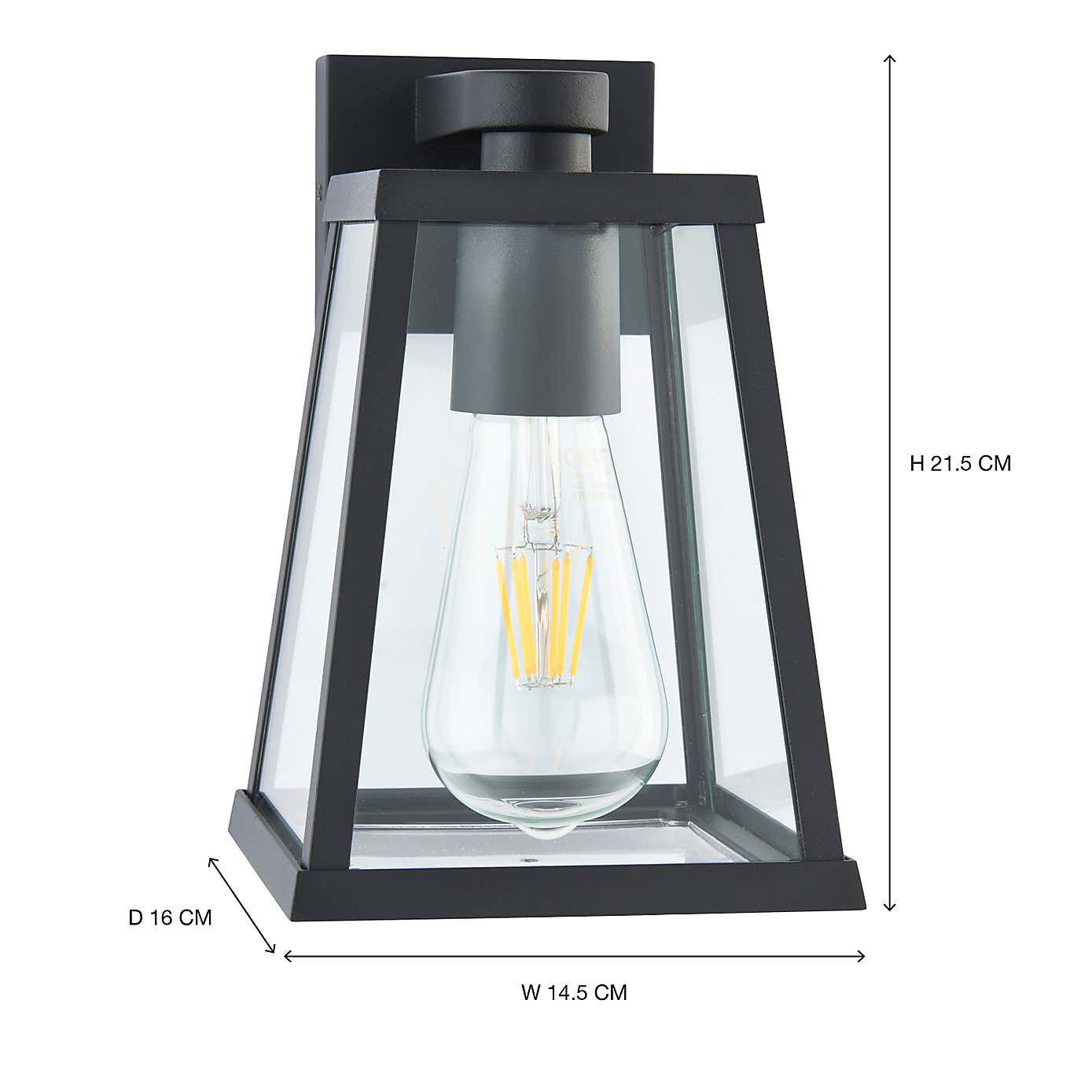 Hatton Industrial Indoor Outdoor Wall Light