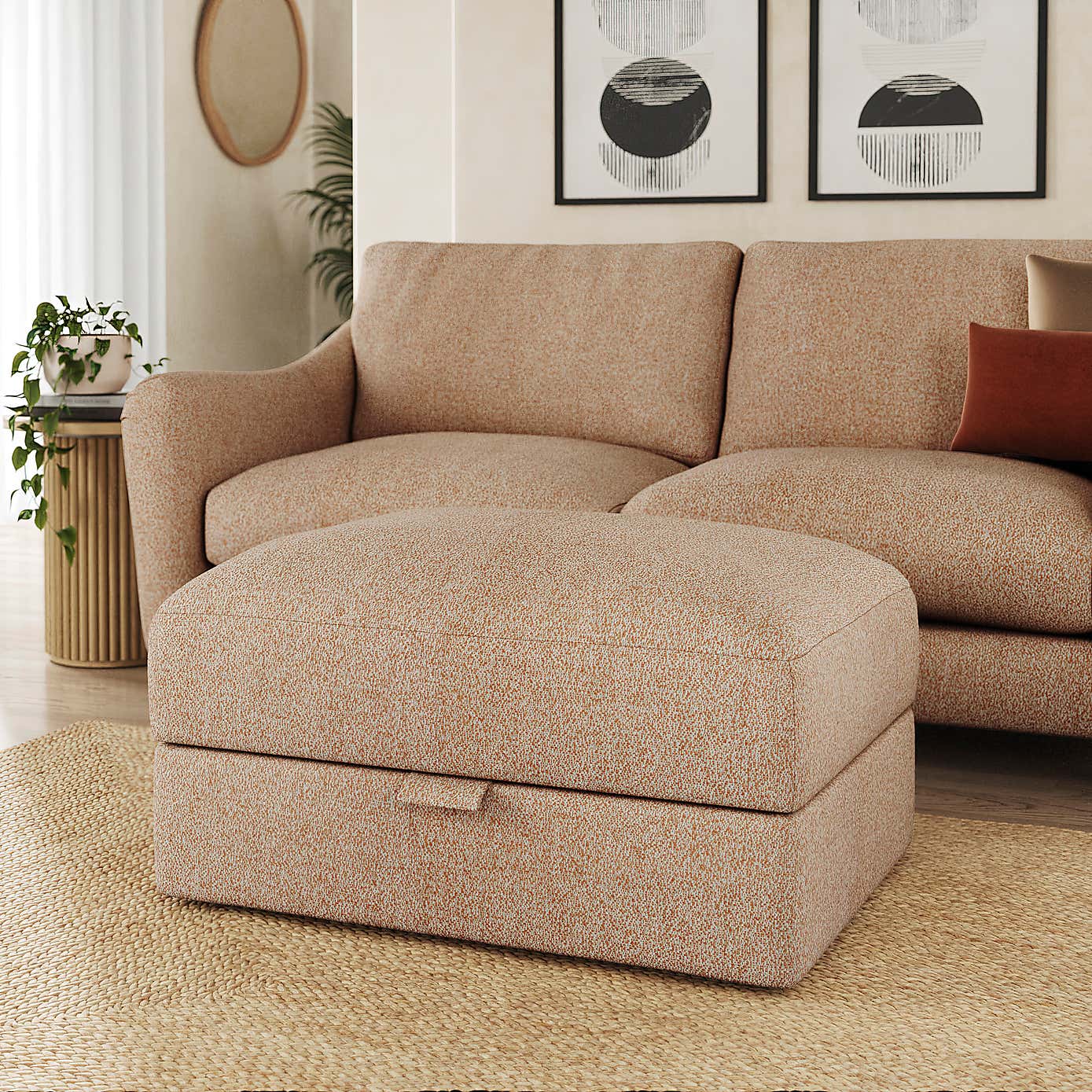 Hattie Cosy Weave Storage Footstool