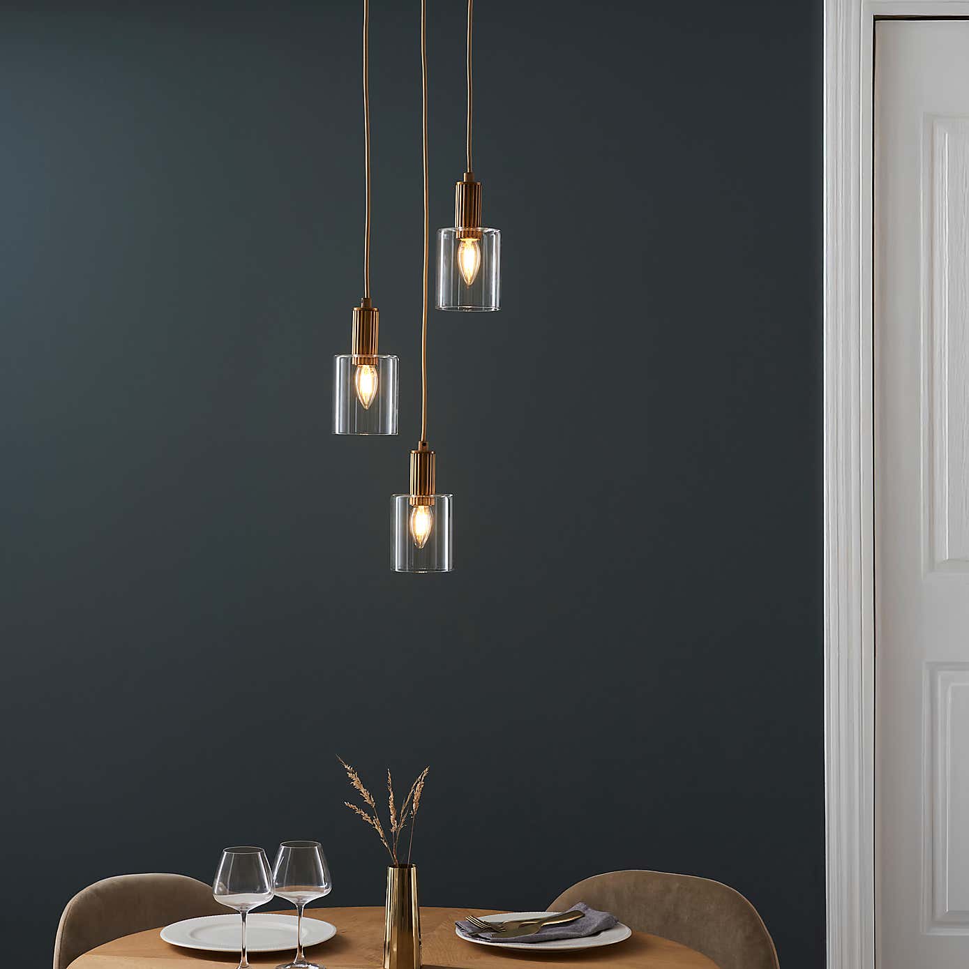 Fara Industrial 3 Light Adjustable Cluster Ceiling Light