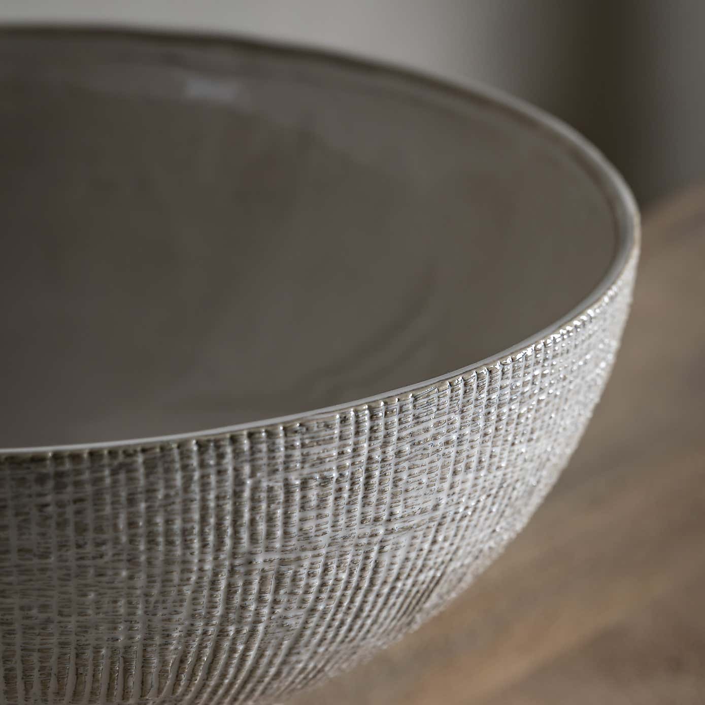 Nyla Bowl Shaped Stoneware Vase, Small