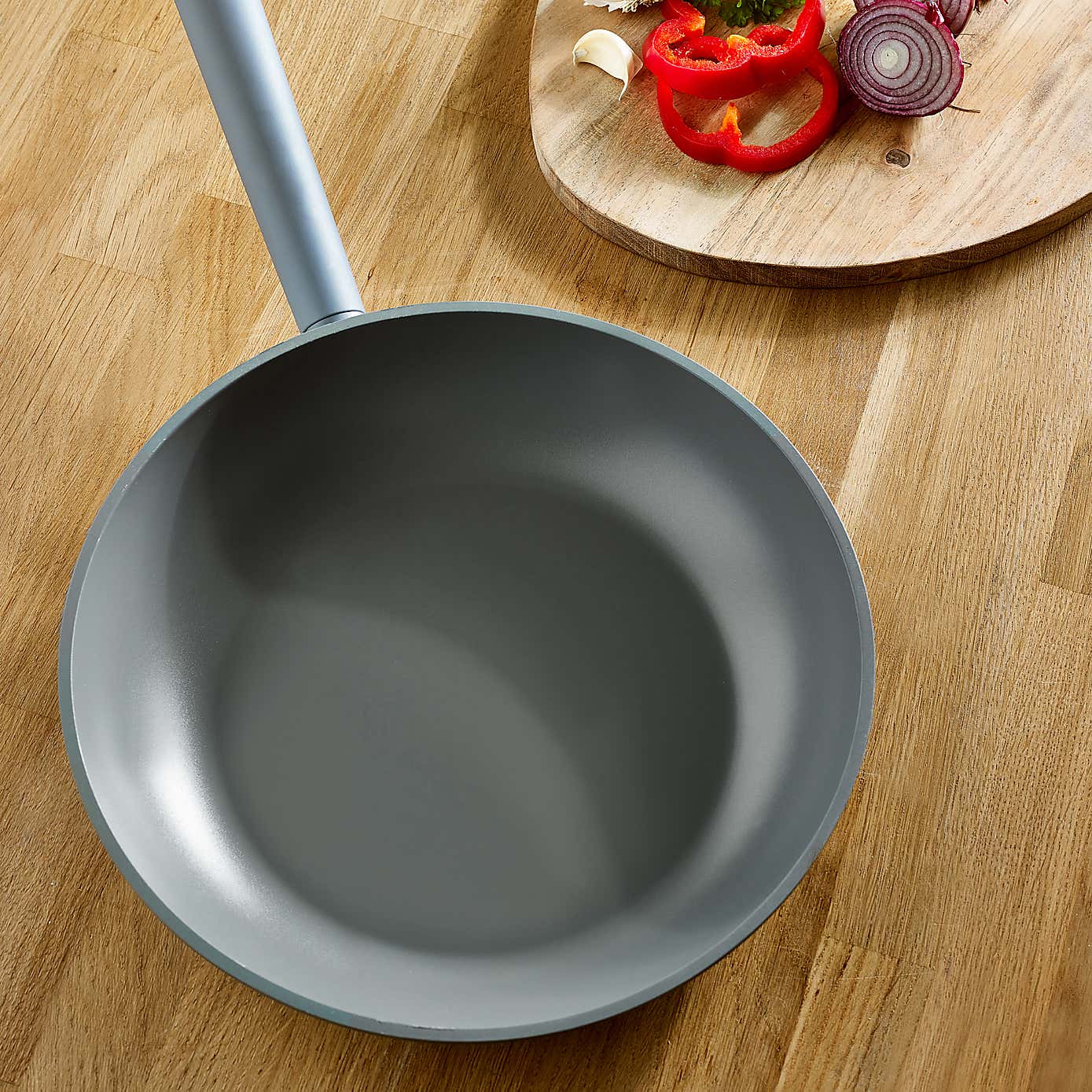 Cast Aluminium Frying Pan 28cm Grey