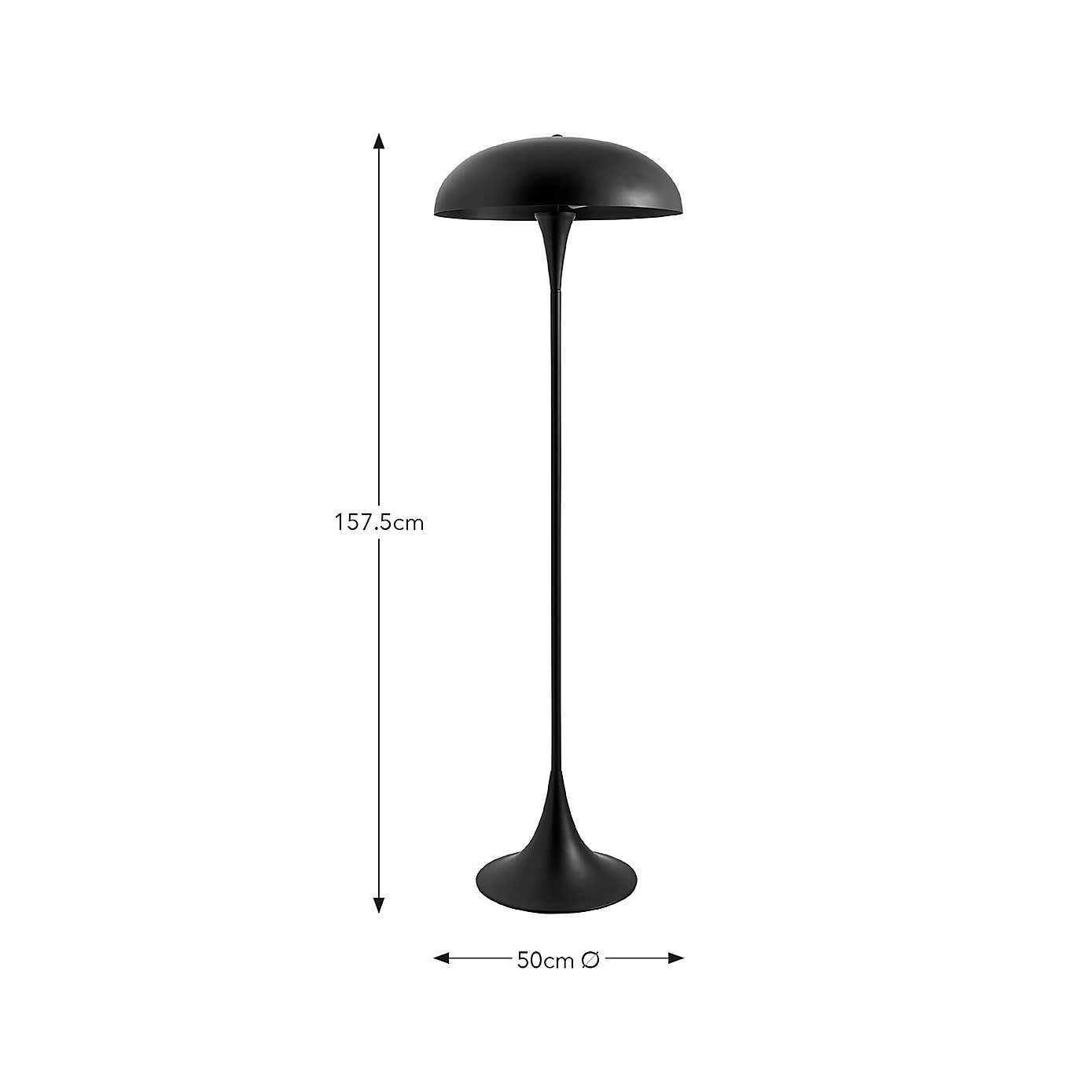 Elements Lennon Industrial 2 Light Floor Lamp