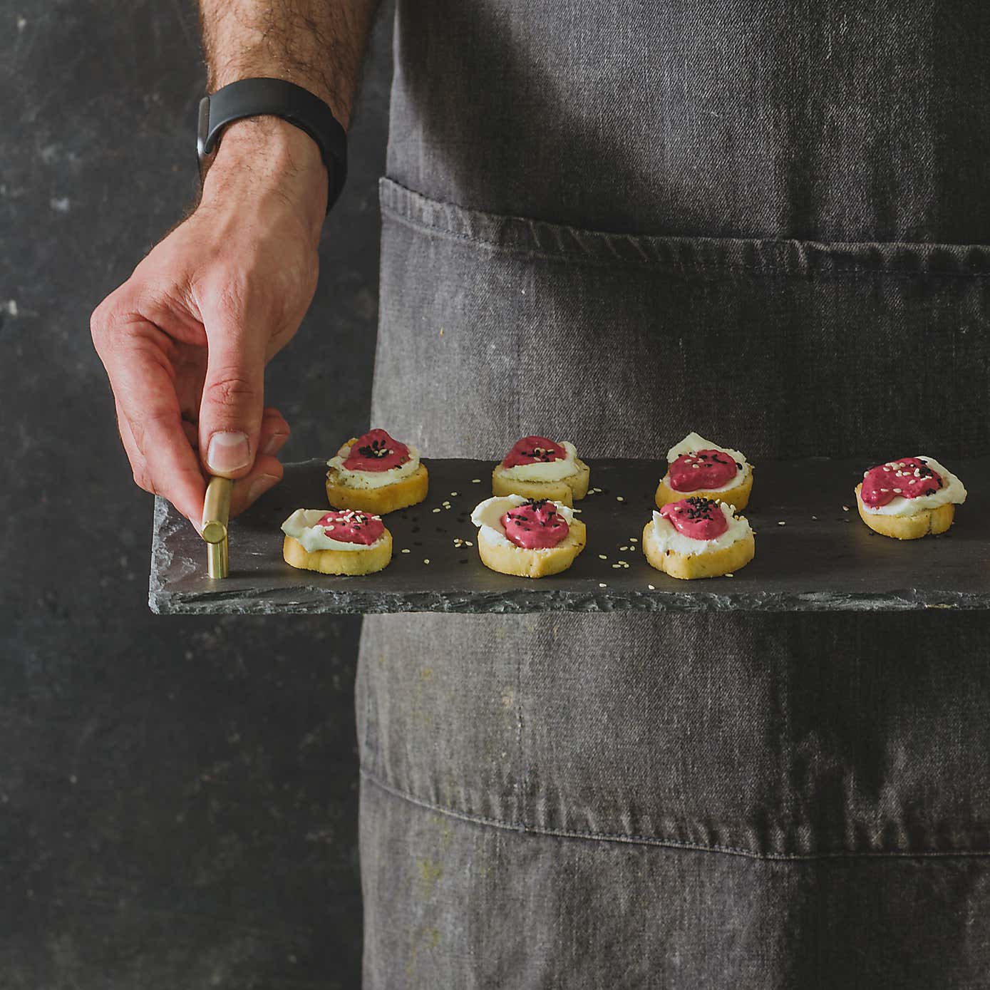Artesà Slate Serving Platter with Handles