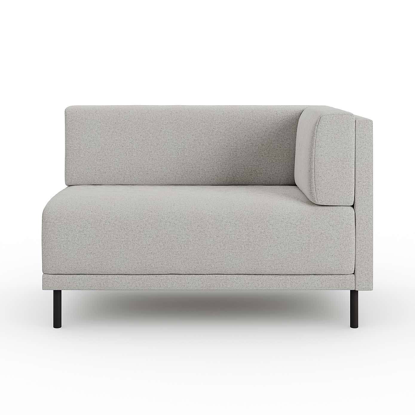 Mae Corner Dining Bench, Textured Weave