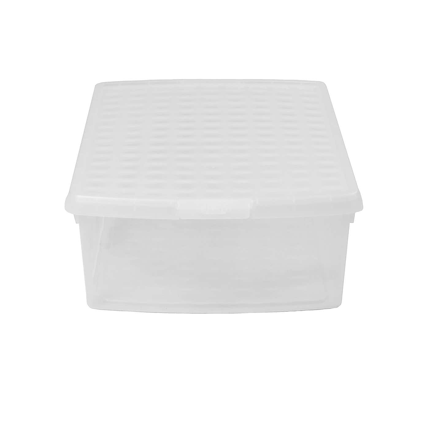 Wham Clip Pack of 4 Rectangle Storage Boxes With Lids