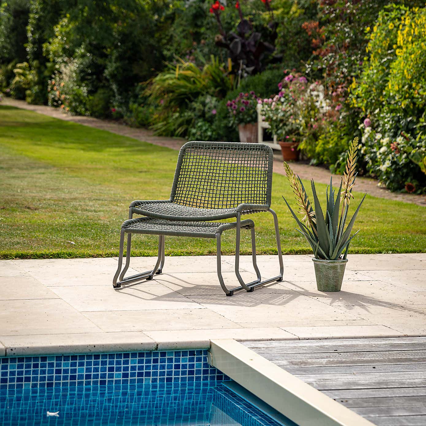 Lydden Lounge Chair with Footstool