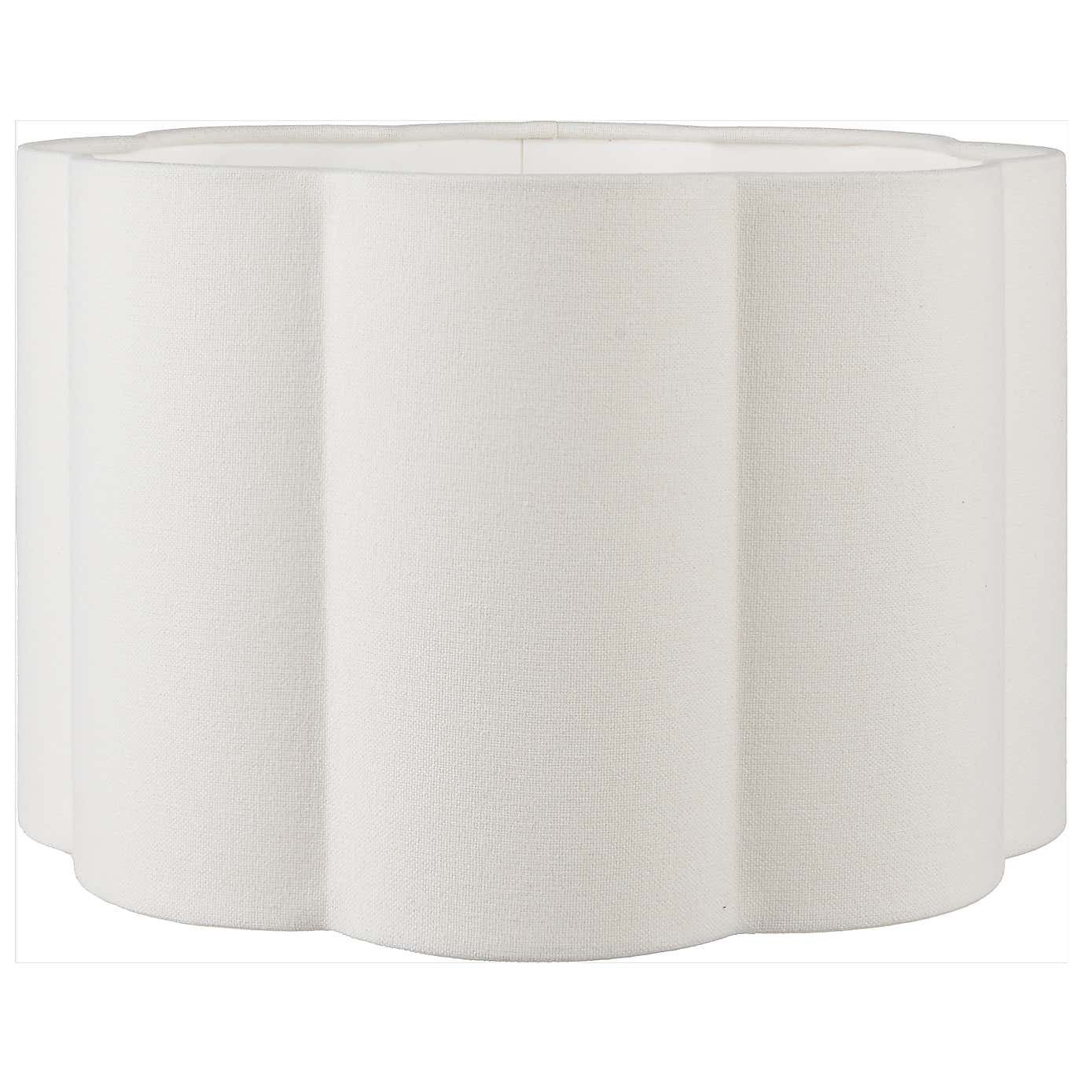 Bloom Handloom Scalloped Cylinder Lamp Shade