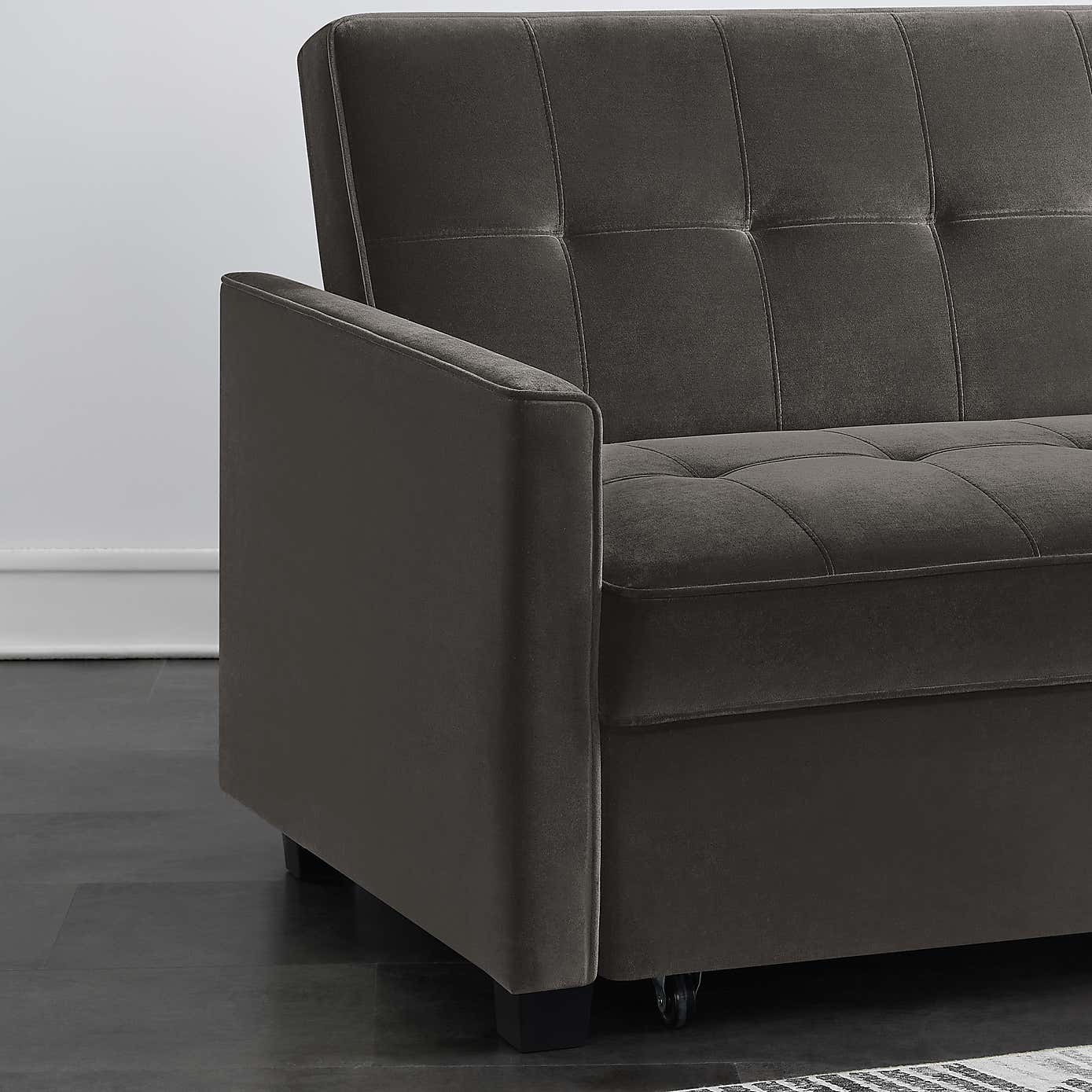 Summer Velvet 2 Seater Sofa Bed