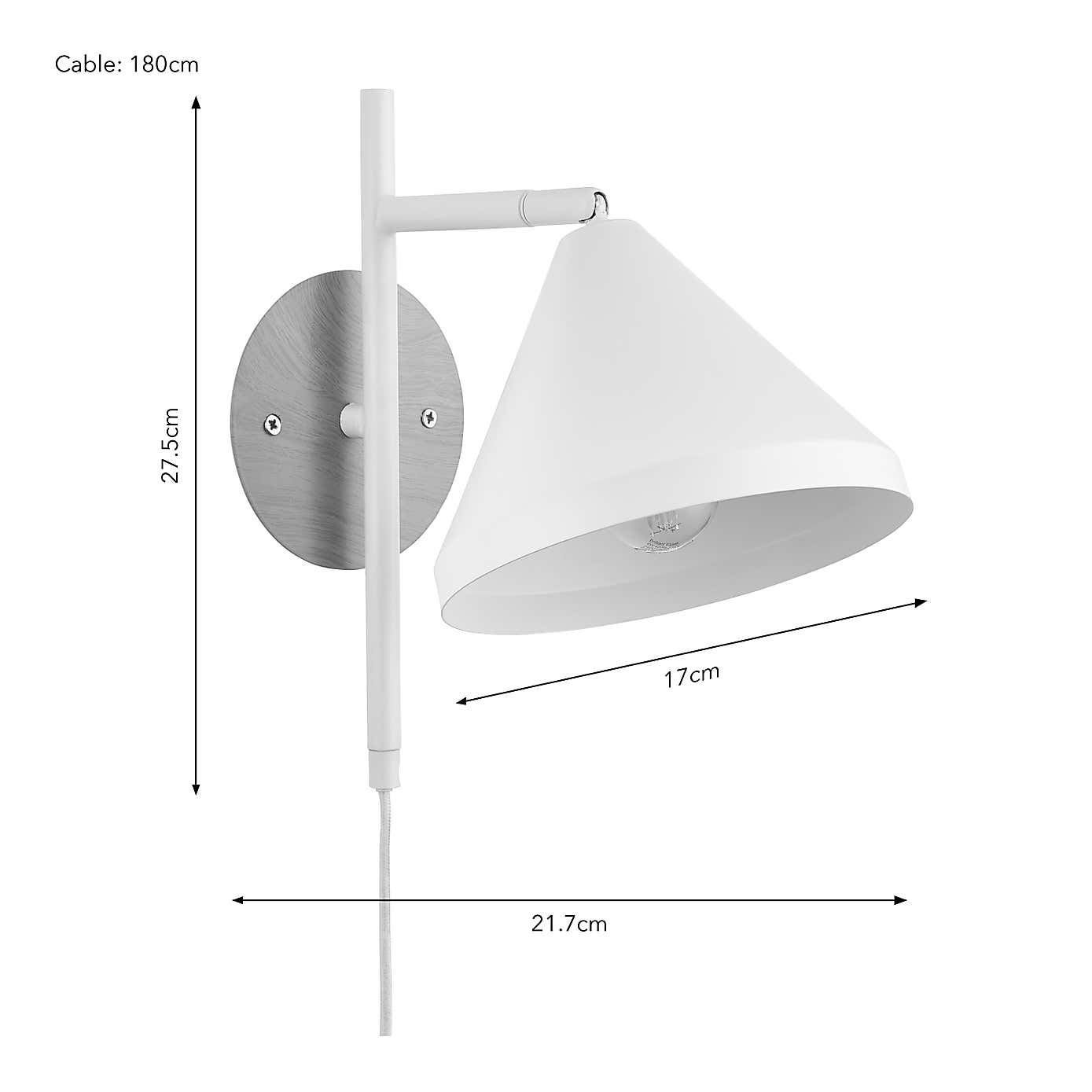 Gino Plug In Wall Light
