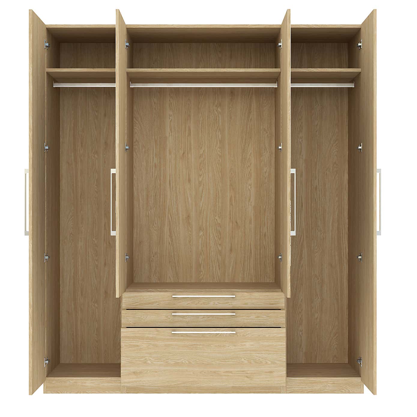 Foster 4 Door 3 Drawer Wardrobe
