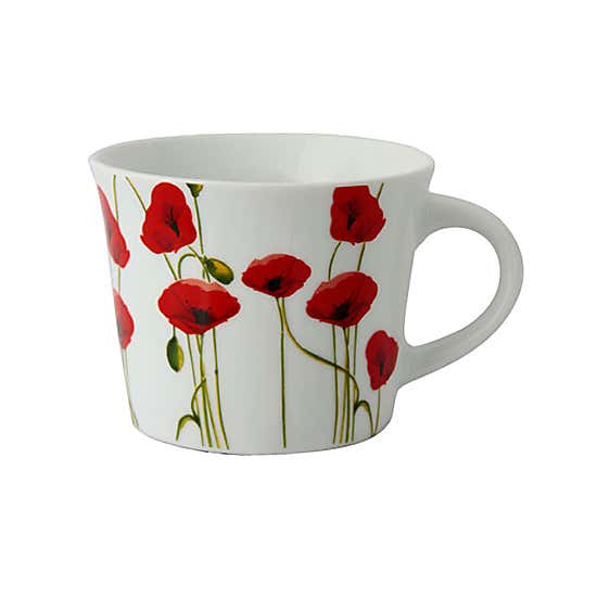 Poppy Breakfast Mug