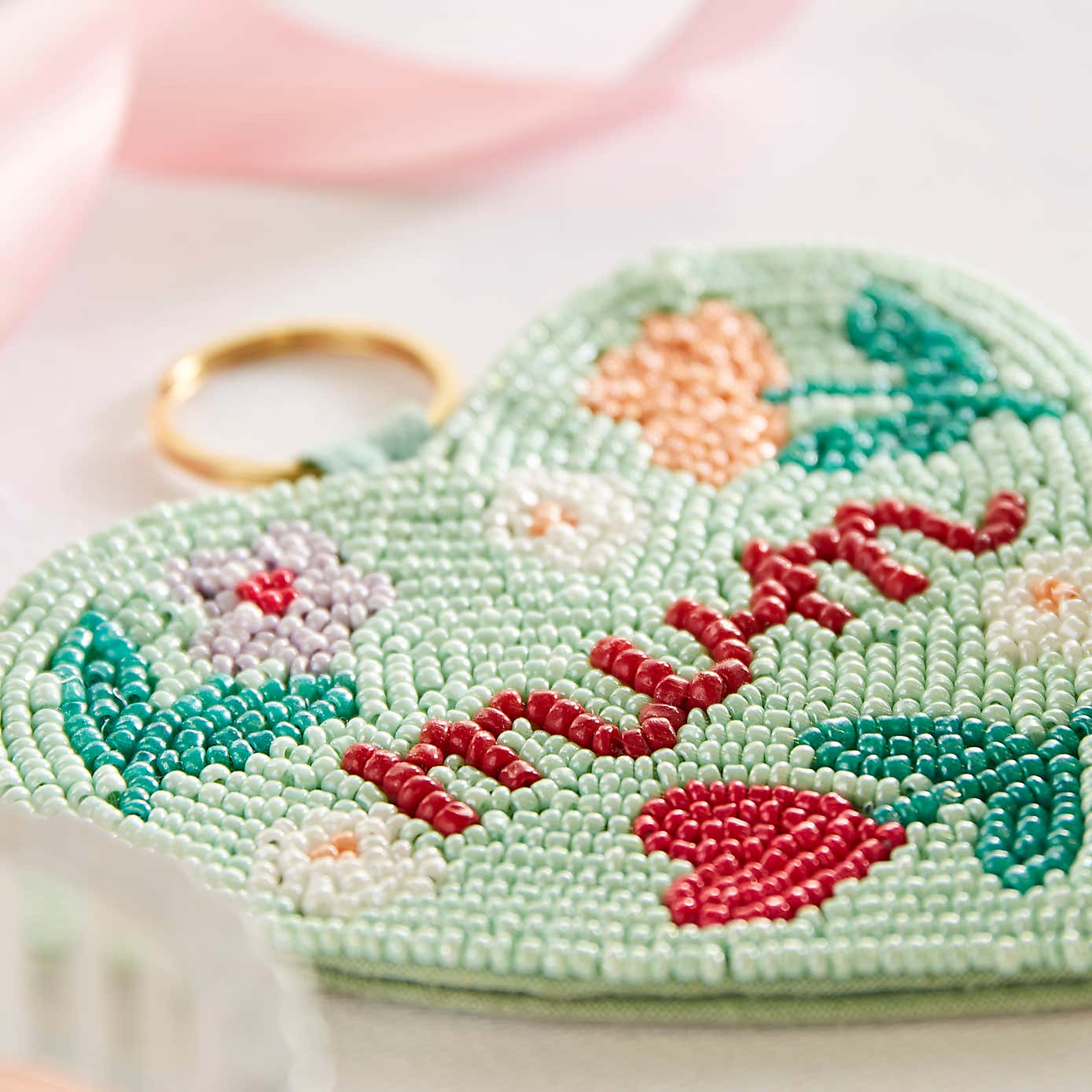 Mum Beaded Keyring