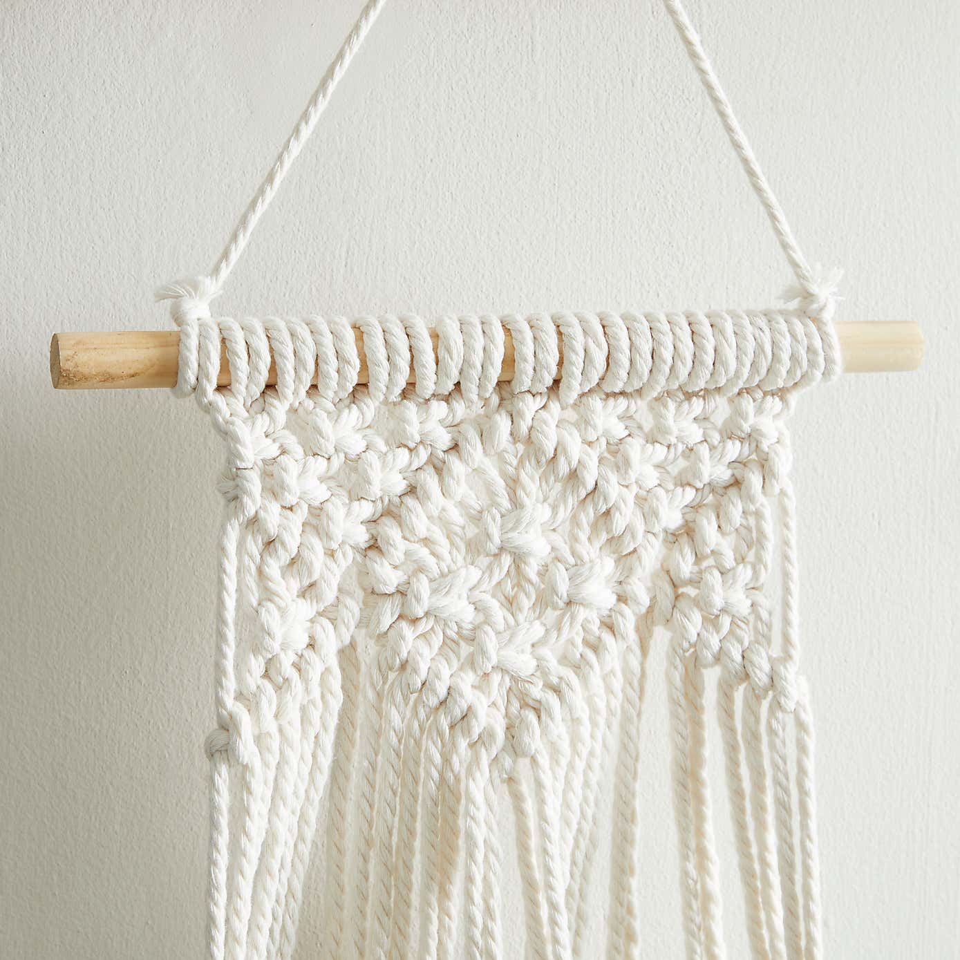 Hanging Macrame Black Double Planter