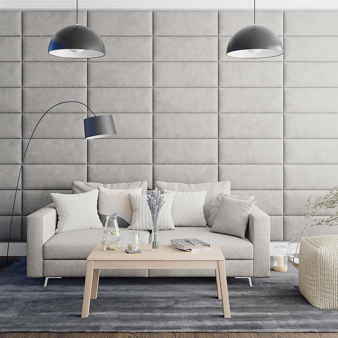 Aspire EasyMount Plush Velvet Upholstered Wall Panels