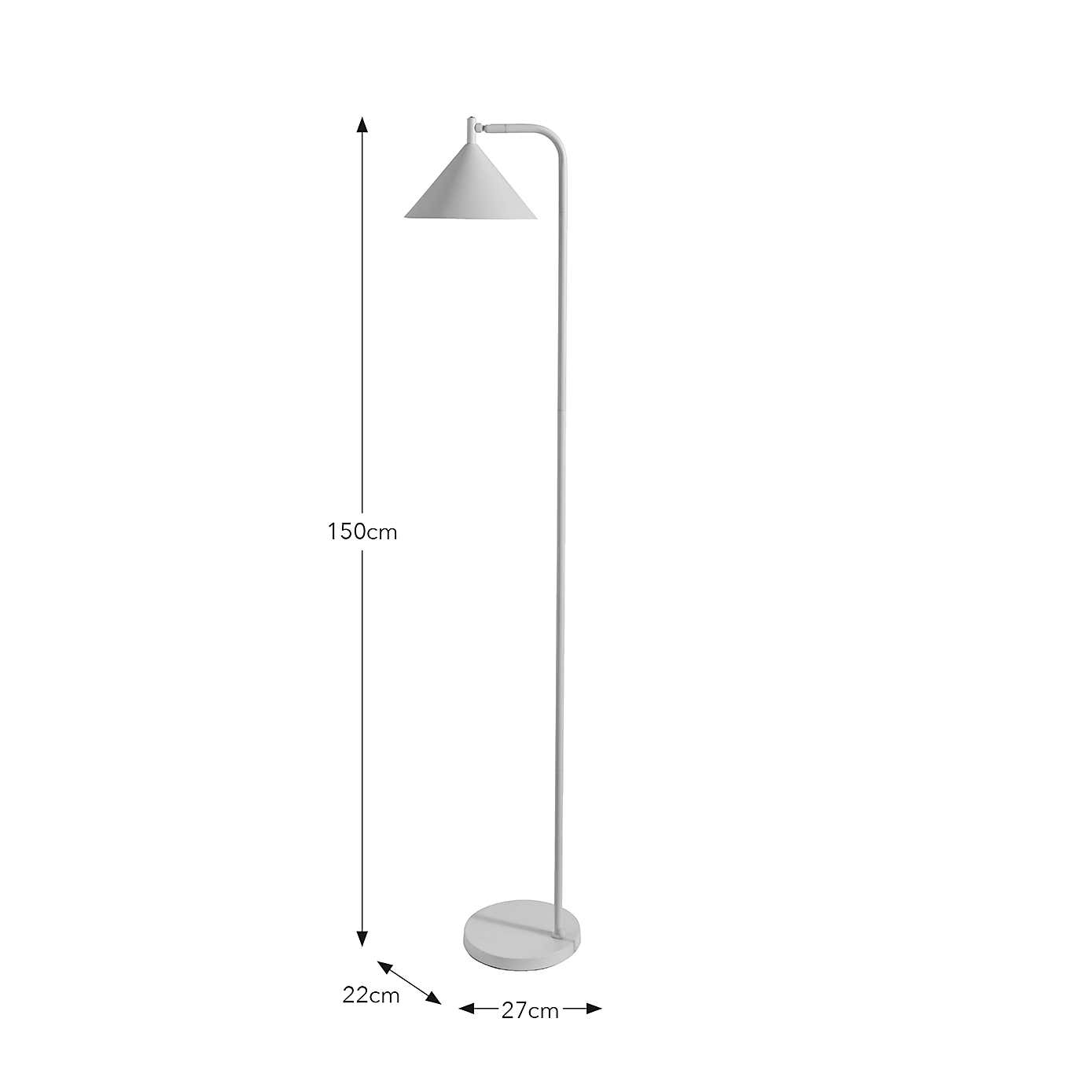Edited Life Industrial Touch Dimmable Floor Lamp
