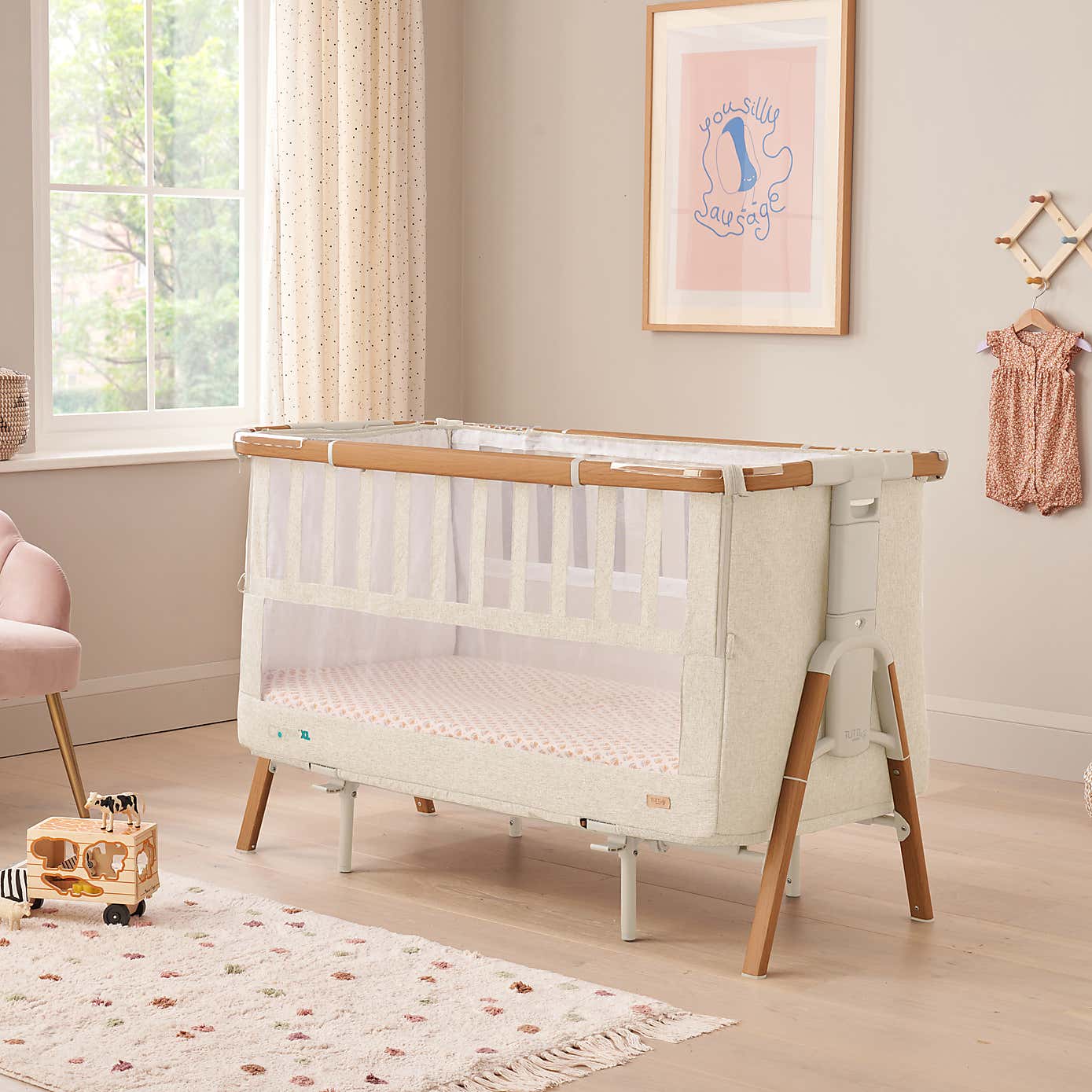Tutti Bambini CoZee XL Bedside Crib Cot
