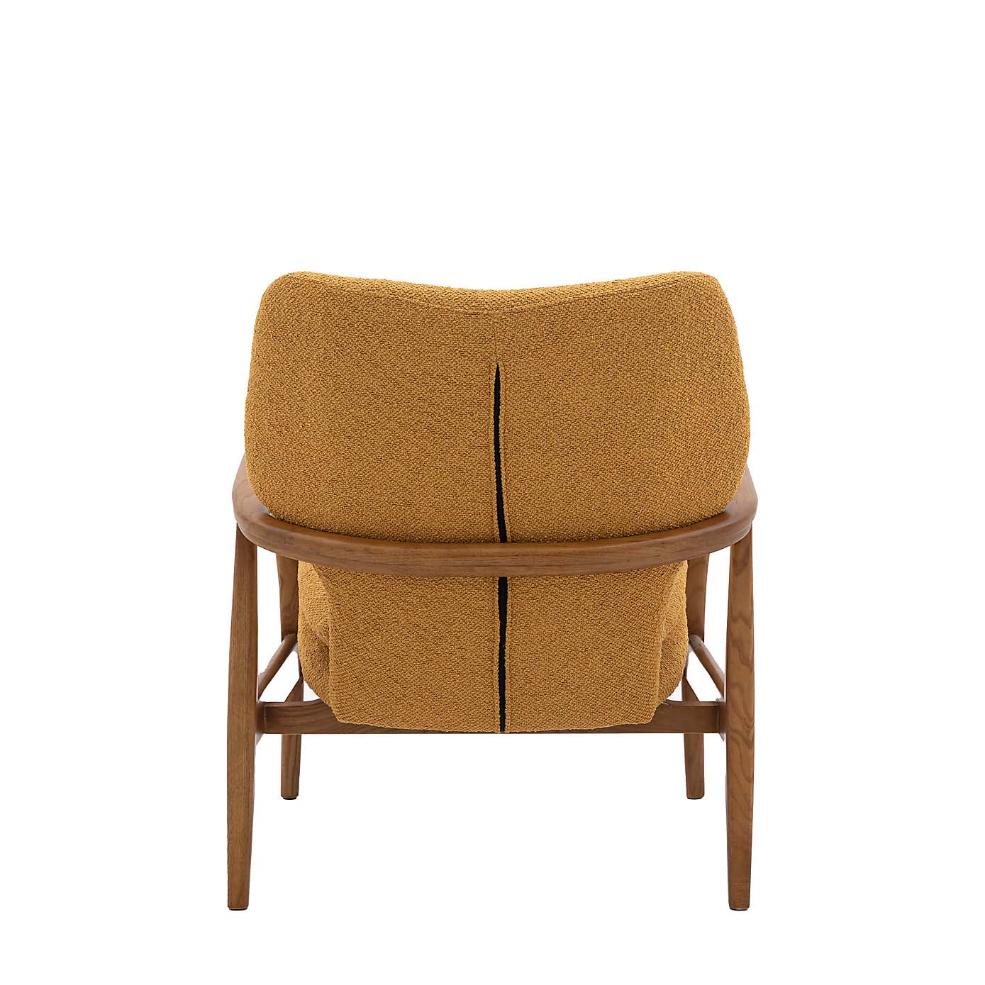 Joso Linen Wooden Arm Accent Chair