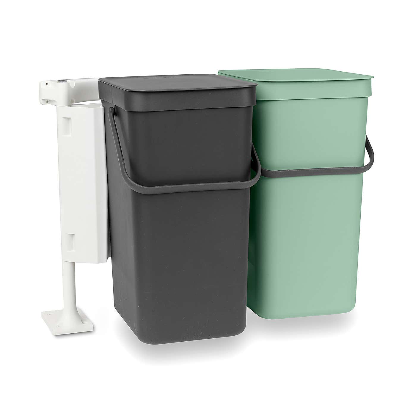 Brabantia Sort and Go Built in Bin 2 x 16L Jade Green Grey