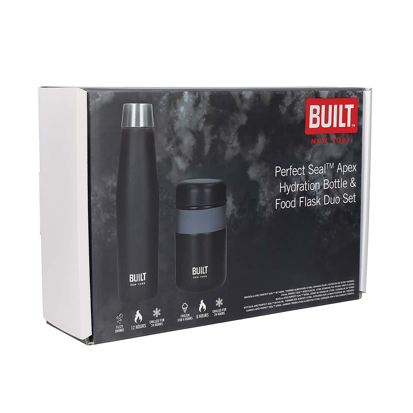 Built Insulated Water Bottle and Food Flask Set