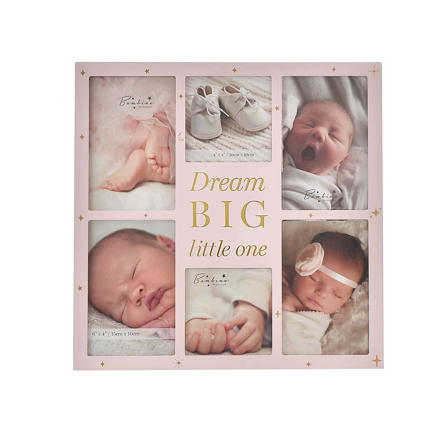 Bambino Dream Big Pink Collage Multi Photo Frame