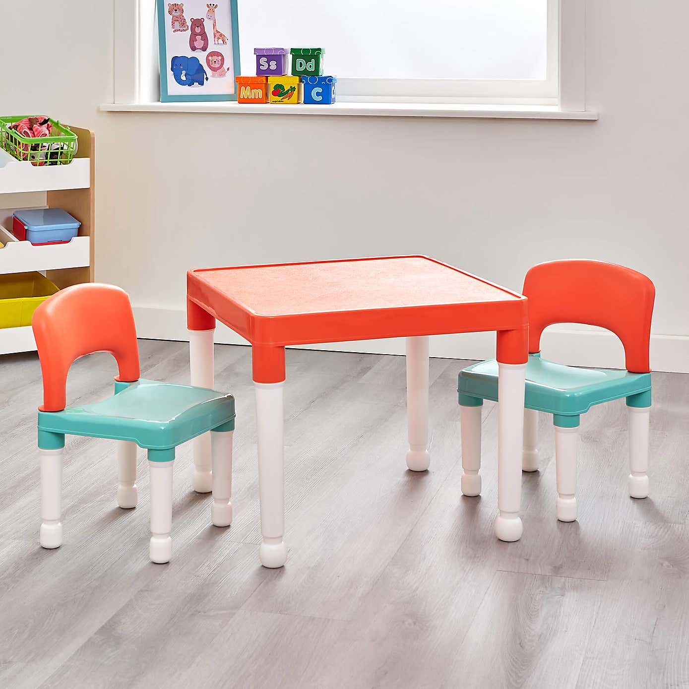 Liberty House Kids Plastic Table And Two Chairs Set