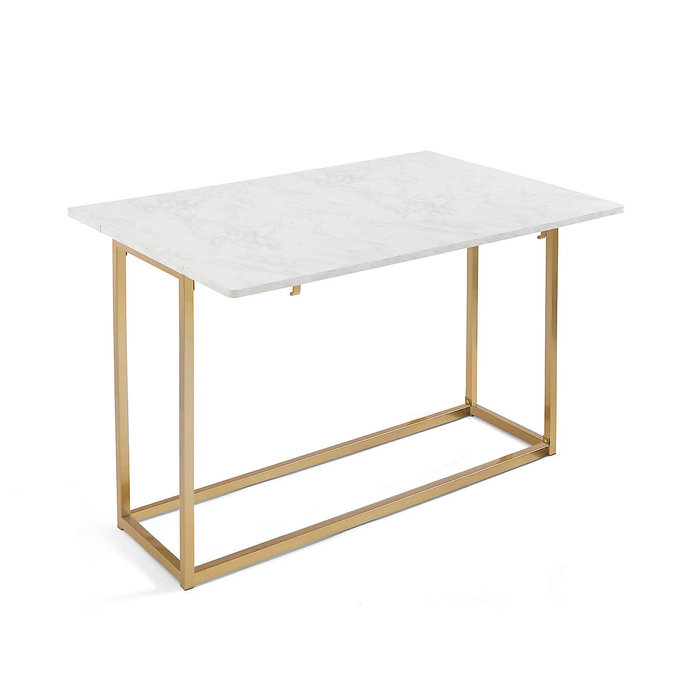 Kendall Console Dining Table, 40cm to 120cm White