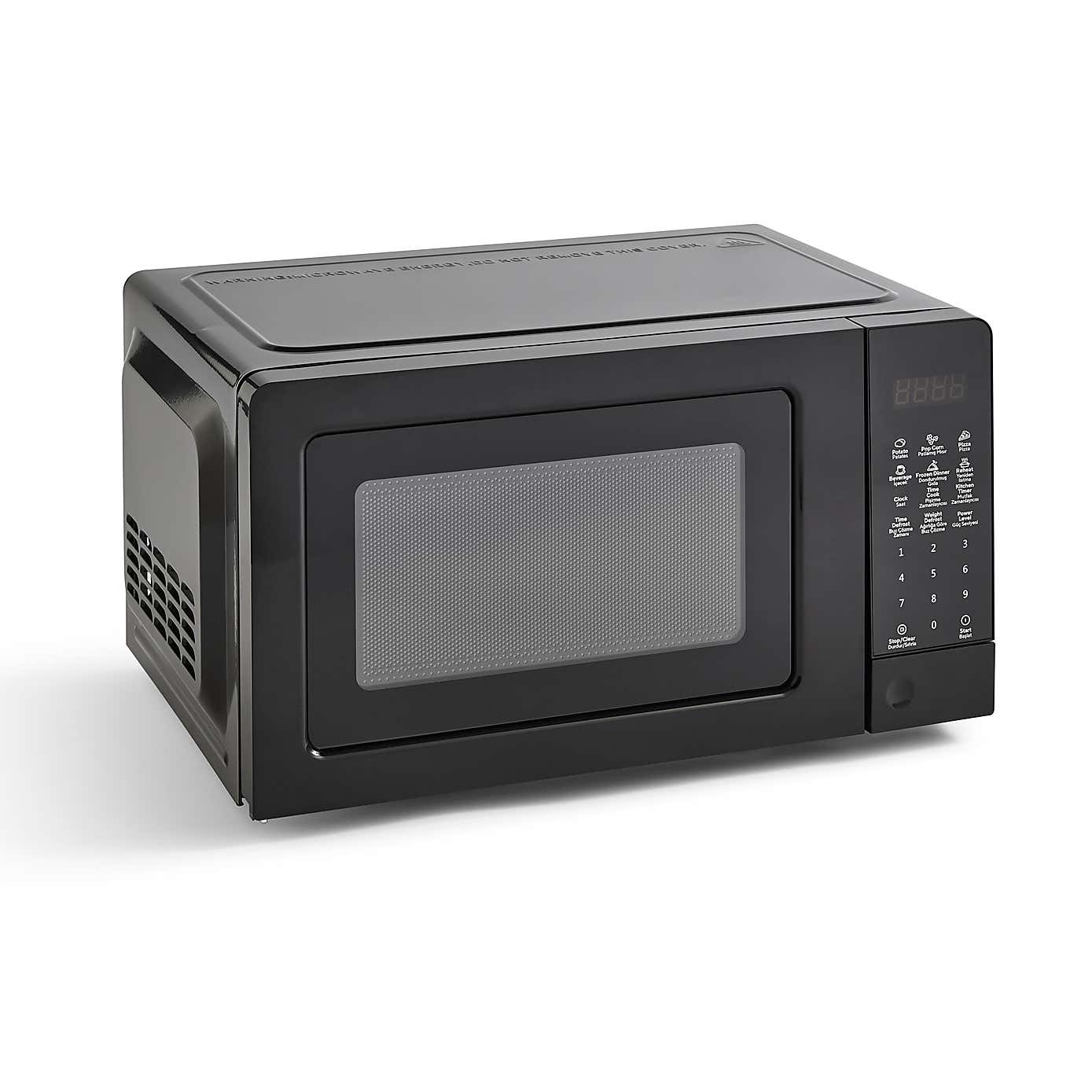 Digital Black 17L Steel Microwave
