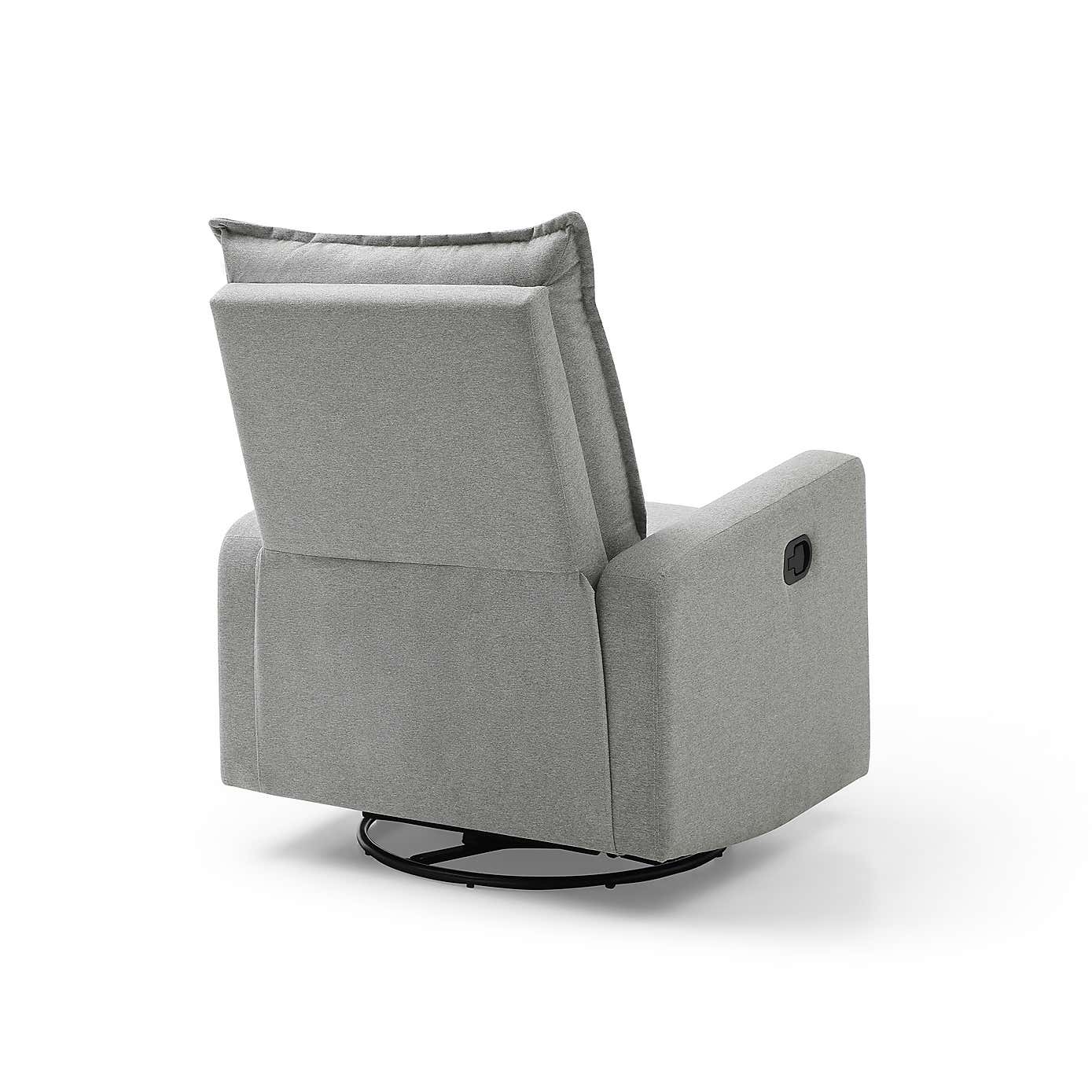 Avery Swivel Manual Recliner Chair, Natural