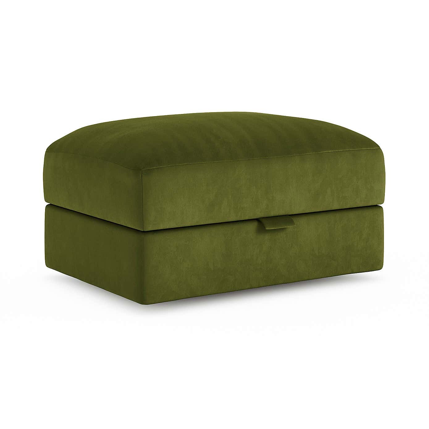 Hattie Matte Plush Velvet Storage Footstool