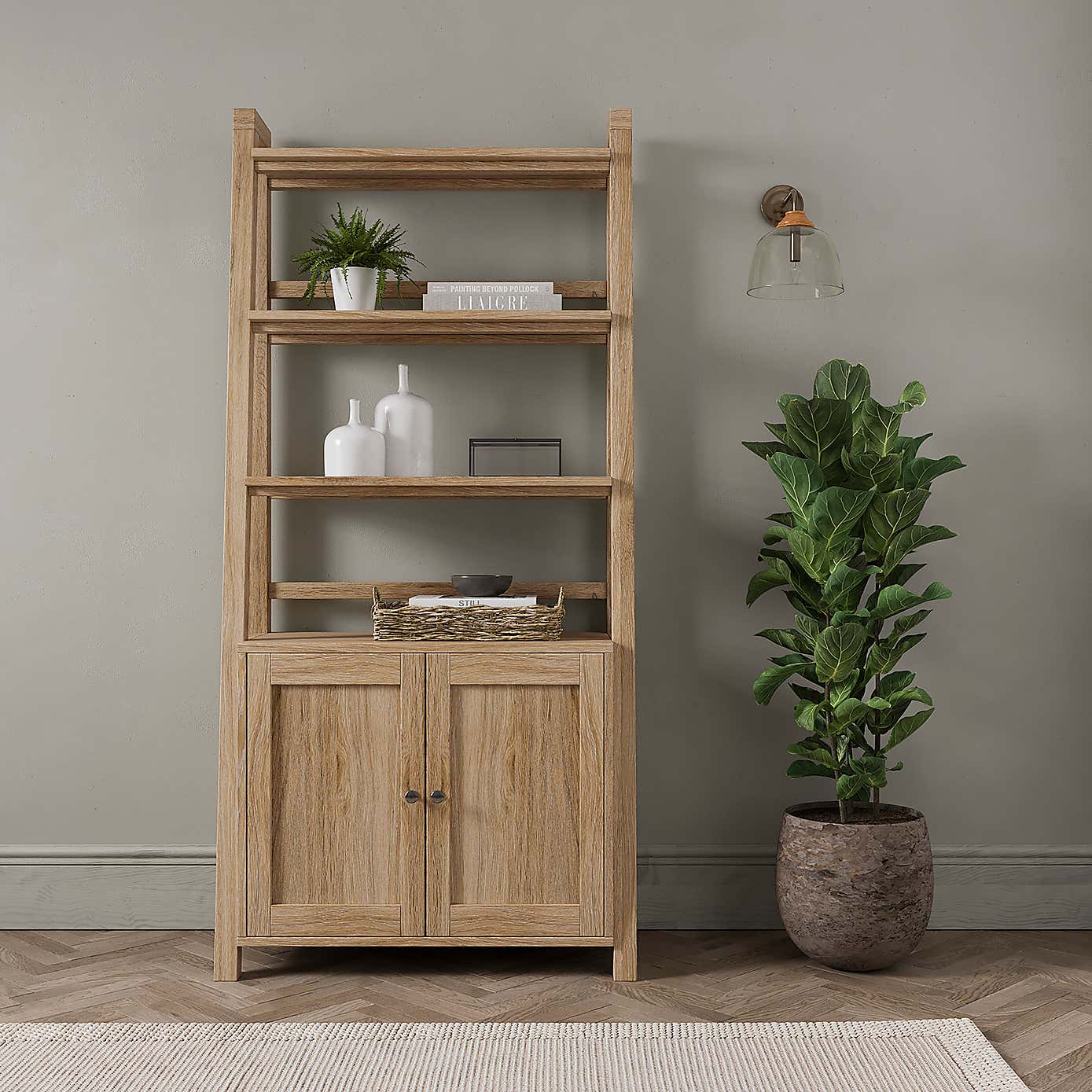 Olney Storage Ladder Shelf Stone