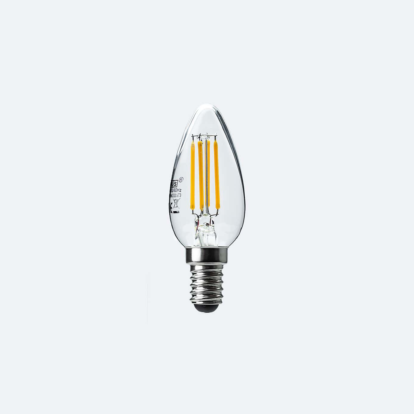 Status 5W Dimable Filament SES Candle 2 Pack