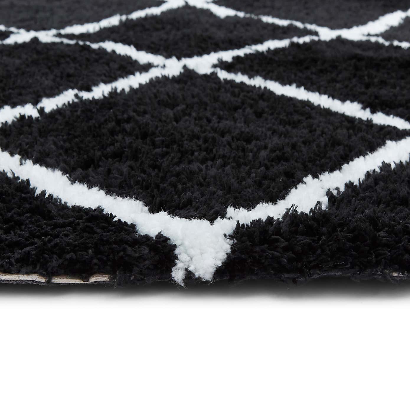 Diamond Berber Shaggy Rug
