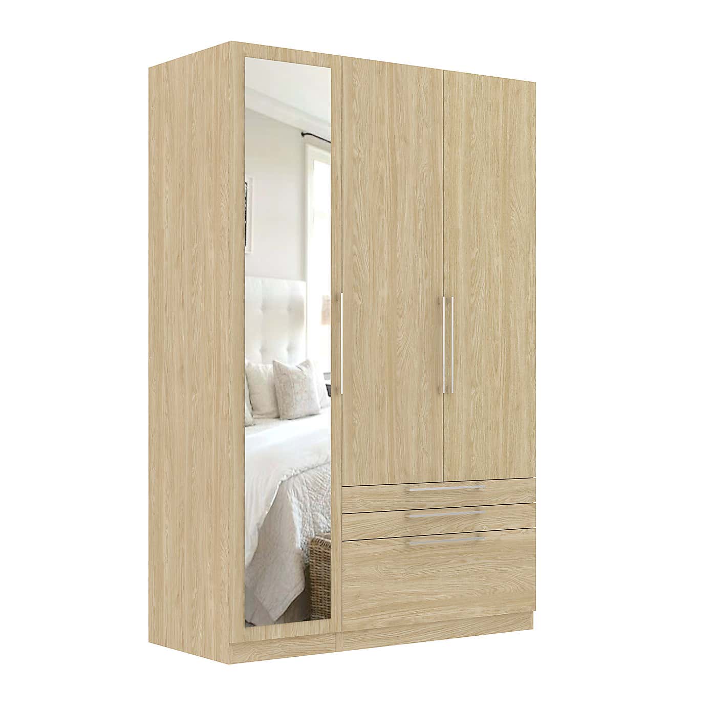Foster Triple 3 Drawer Wardrobe