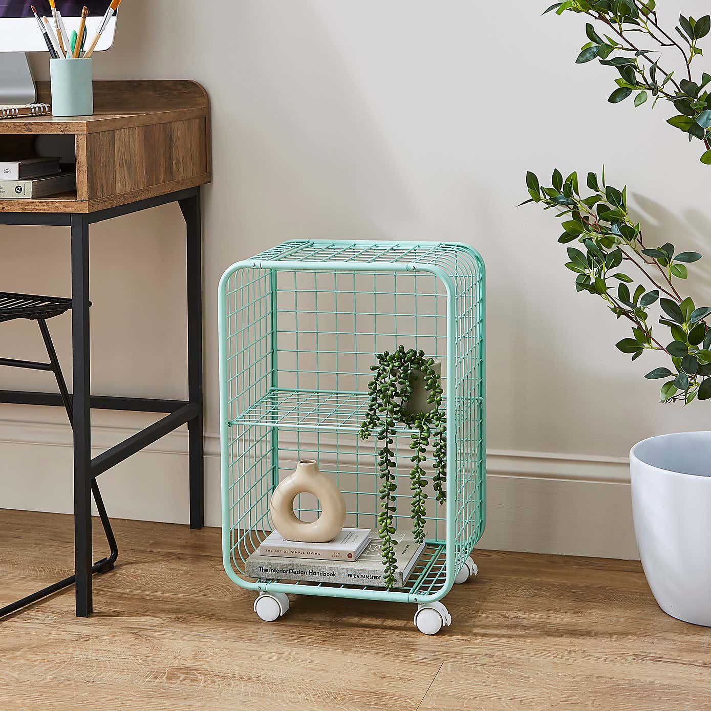 Metal Wire Storage Trolley